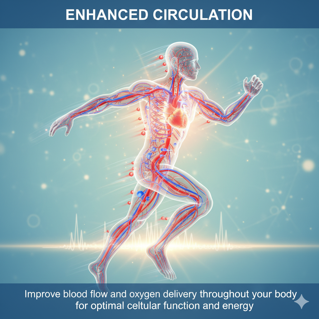 Enhanced Circulation - Improve blood flow and oxygen delivery